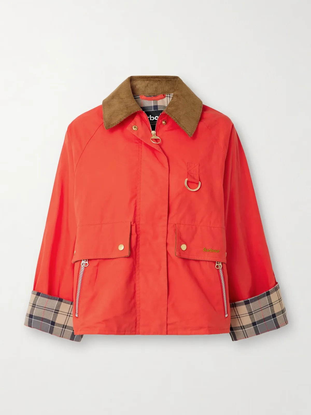 - Mackworth Corduroy-trimmed Cropped Cotton Jacket -