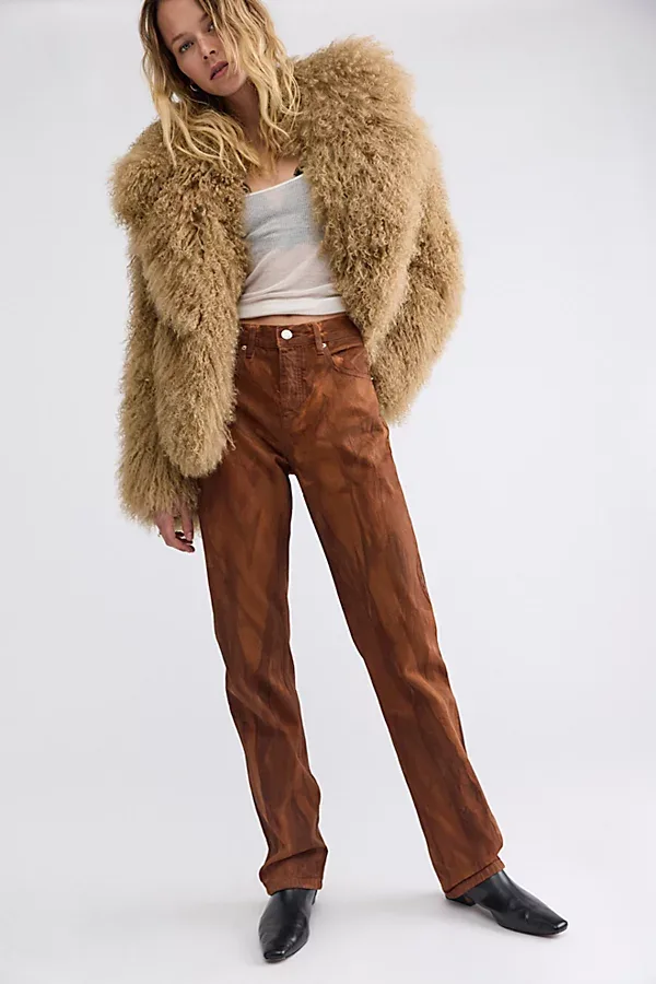 Dala Calla Mid-Rise Straight Jeans by Dala