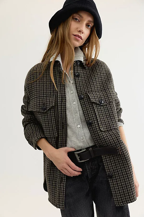 Closed Oversized Wool-Blend Shacket by Closed