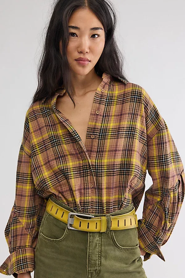 We the Free Selene Oversized Flannel by Free People