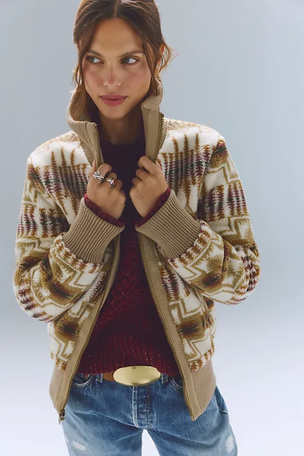 Pendleton Foxglove Fleece Bomber Jacket by Pendleton