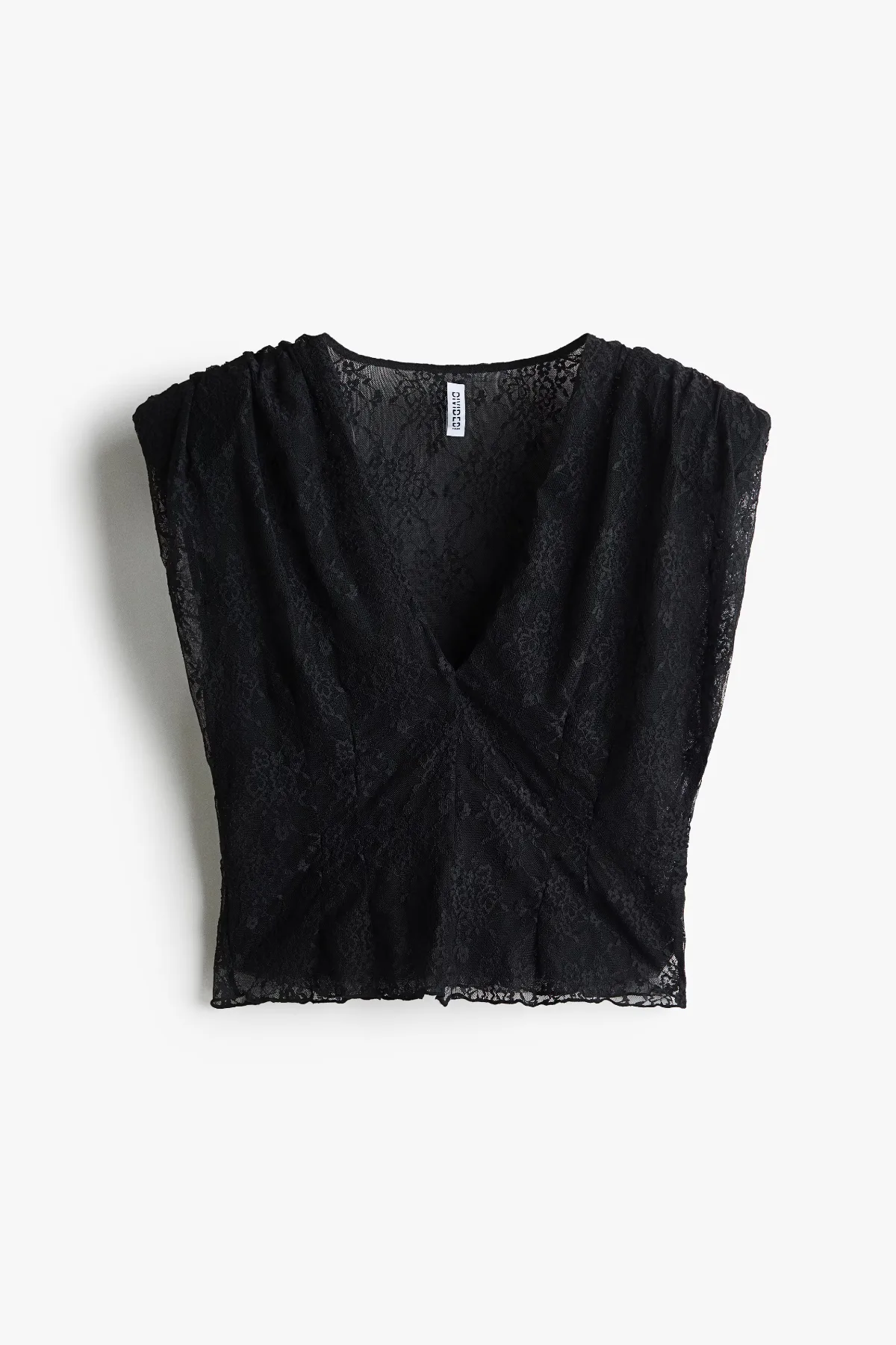 V-Neck Lace Top by H&M