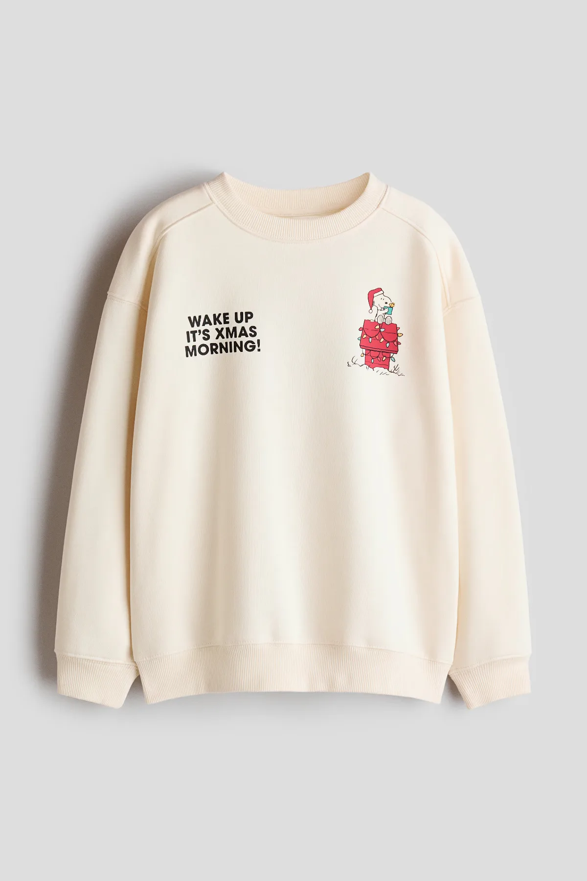 Brushed-Inside Sweatshirt with Printed Motif by H&M