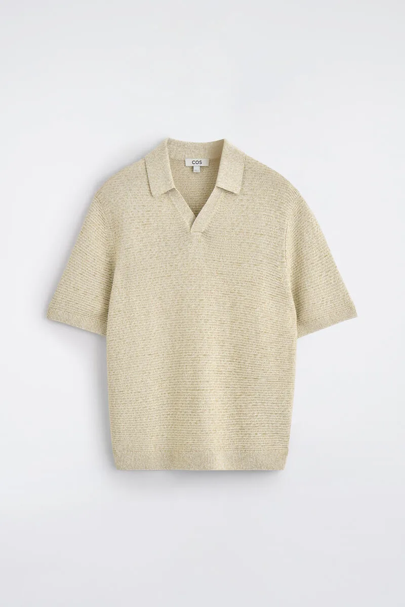 Open-Knit Polo Shirt by COS