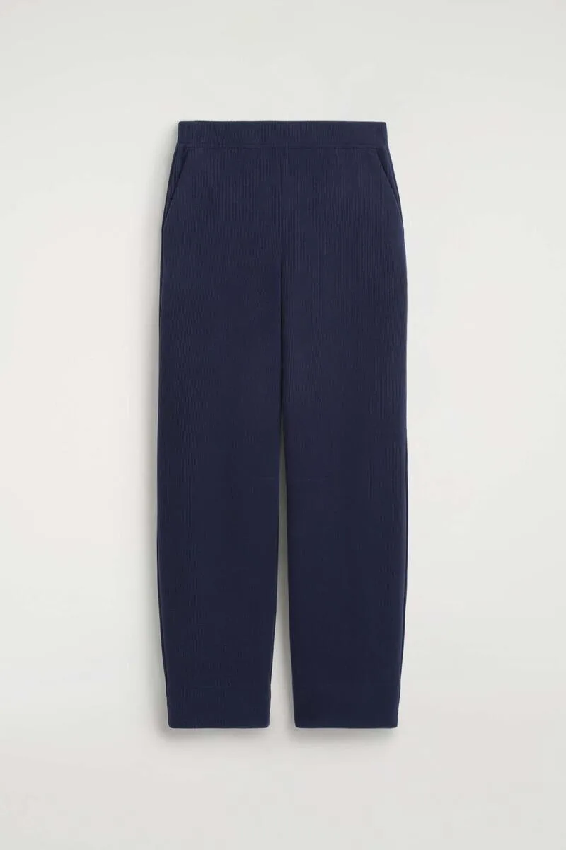 Corduroy-Jersey Wide-Leg Pants by COS