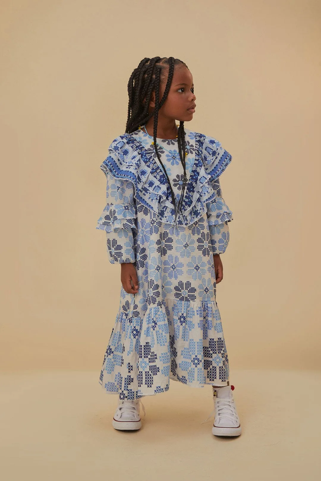 Stitched Flowers Dress by FARM Rio