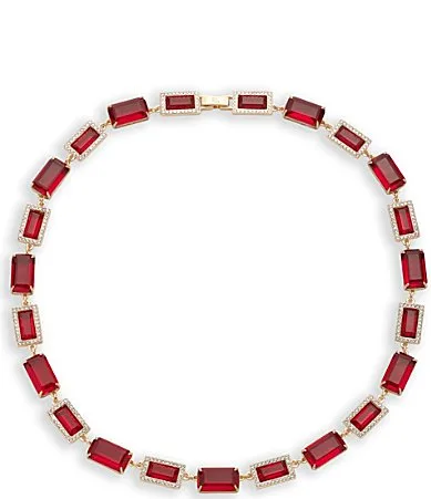 Lauren Ralph Lauren Crystal Baguette Collar Necklace by Ralph Lauren
