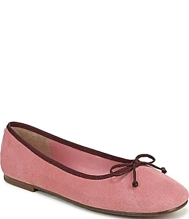 Sam Edelman Alie Suede Bow Detail Ballet Flats