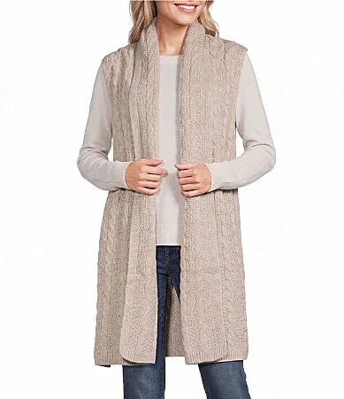 Anna & Ava Cable Knit Vest by Anna & Ava