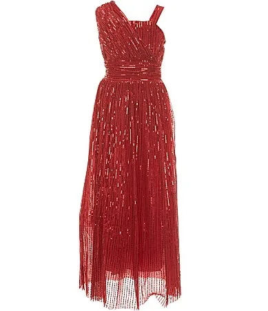Honey and Rosie One Shoulder Sequin Full Length Dress by Honey and Rosie