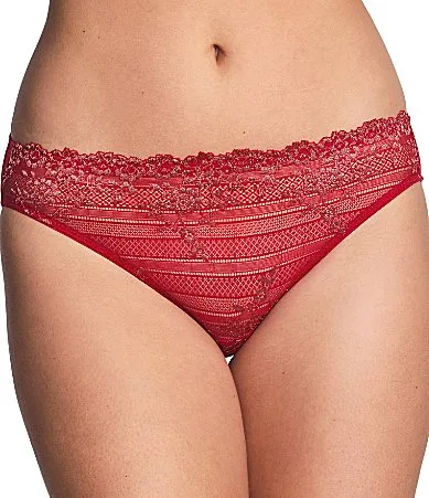 Embrace Lace Sheer Mesh Bikini Panty by Wacoal