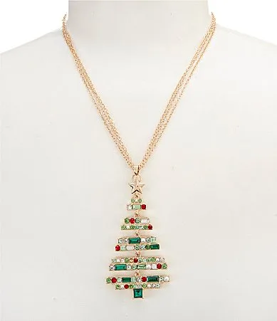 Pearl Stone Tree Pendant Necklace by Merry & Bright
