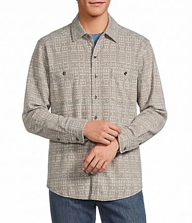 Fireside Pixel Point Long Sleeve Woven Shirt by Tommy Bahama