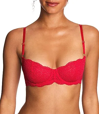 B.temptd by Wacoal Untamed Animal Lace Unlined Demi Underwire by Wacoal