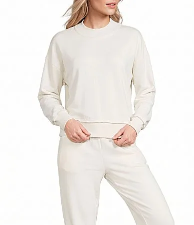 Fleece Mock Neck Long Sleeve Pullover by Kinesis