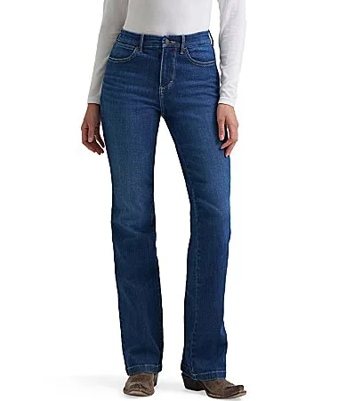 High-Rise Bootcut Jeans