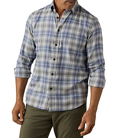 Movement Plaid Long Sleeve Woven Shirt by Faherty
