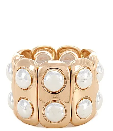 Two Stone Stretch Bracelet by Gemma Layne