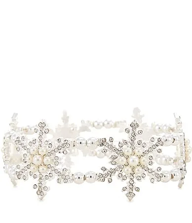Merry & Bright Snowflakes Stretch Bracelet by Merry & Bright