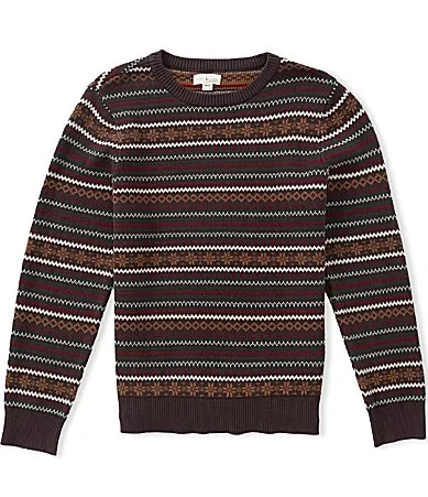 Fair Isle Long Sleeve Pullover Sweater by Scene&heard