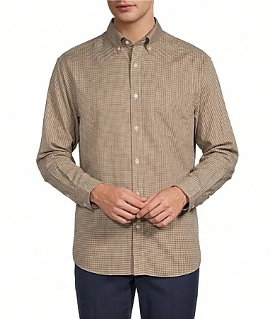 Gold Label Mini Check Twill Sport Shirt