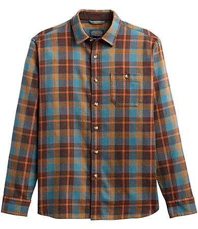 Fremont Flannel Plaid Long Sleeve Woven Shirt by Pendleton