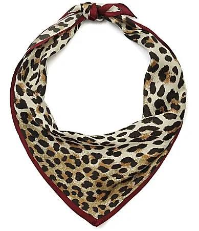 Wild Cat Silk Diamond Scarf