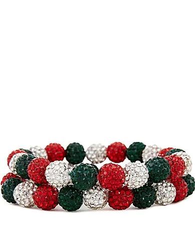 Merry & Bright Holiday Fireballs Stretch Bracelet by Merry & Bright