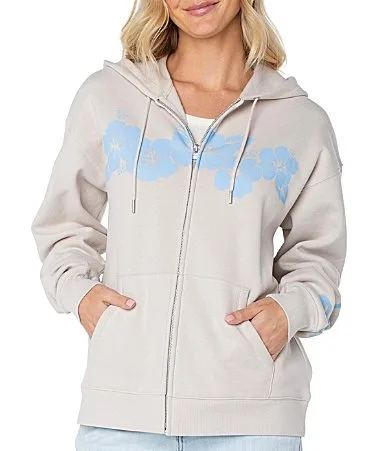 Tidal Front Full Zip Graphic Coordinating Sweatshirt by Roxy