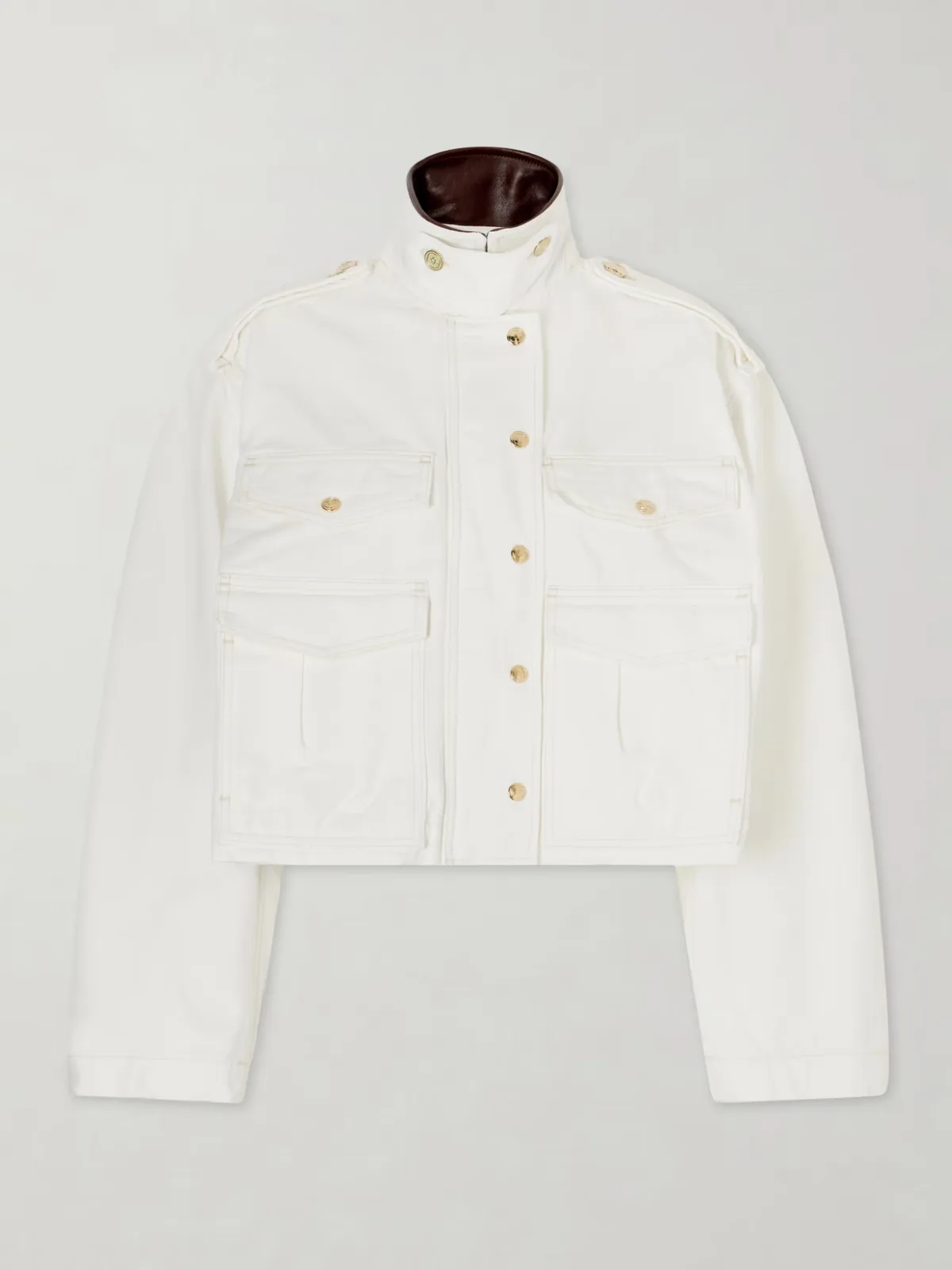 - Henderson Leather-trimmed Regenerative Cotton-canvas Jacket -
