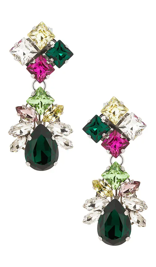 Omega Clasp Pixel & Drop Earrings by Anton Heunis