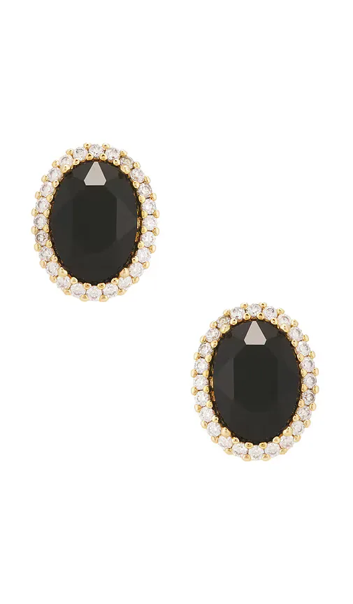 Omega Clasp Oval Earrings by Anton Heunis