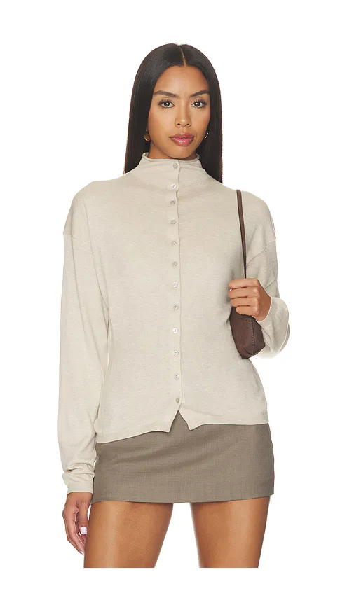 Kaycey Mock Neck Cardigan by Eaves