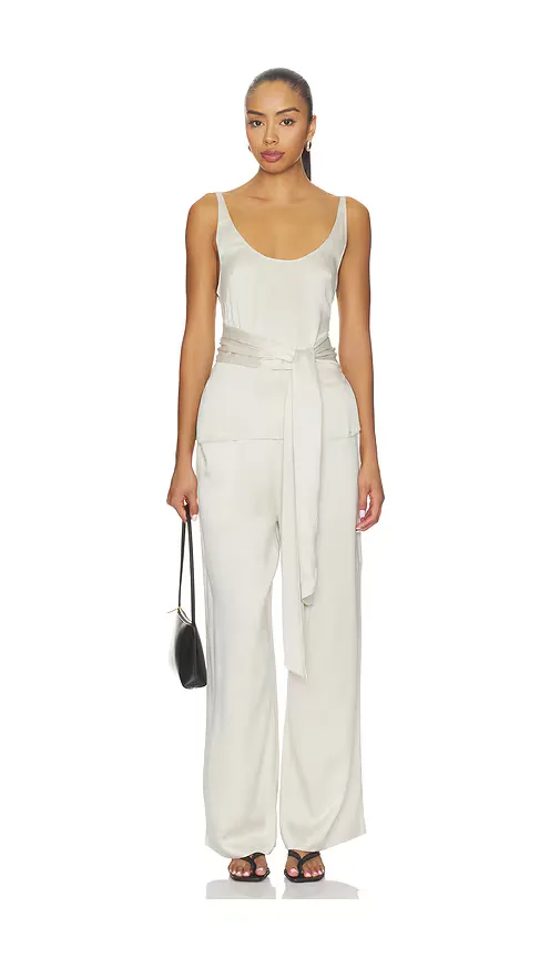 Romy Washed Silk Top - Stone by Eaves