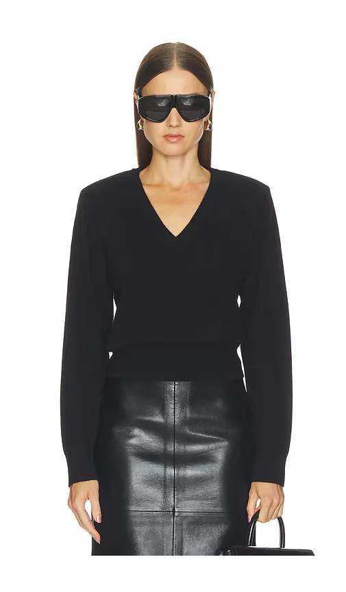 Verna Shoulder Pad Sweater
