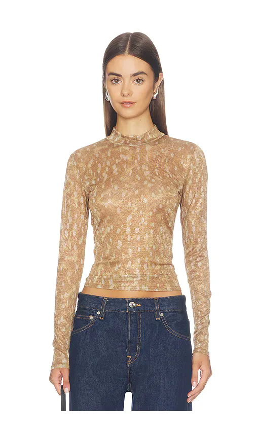 Shimmer Long Sleeve Top