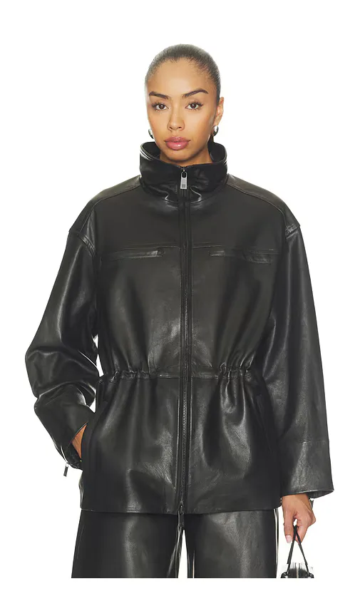 Niko Leather Parka Jacket by Eaves