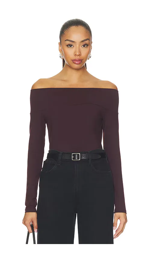 Off Shoulder Long Sleeve Top by Susana Monaco