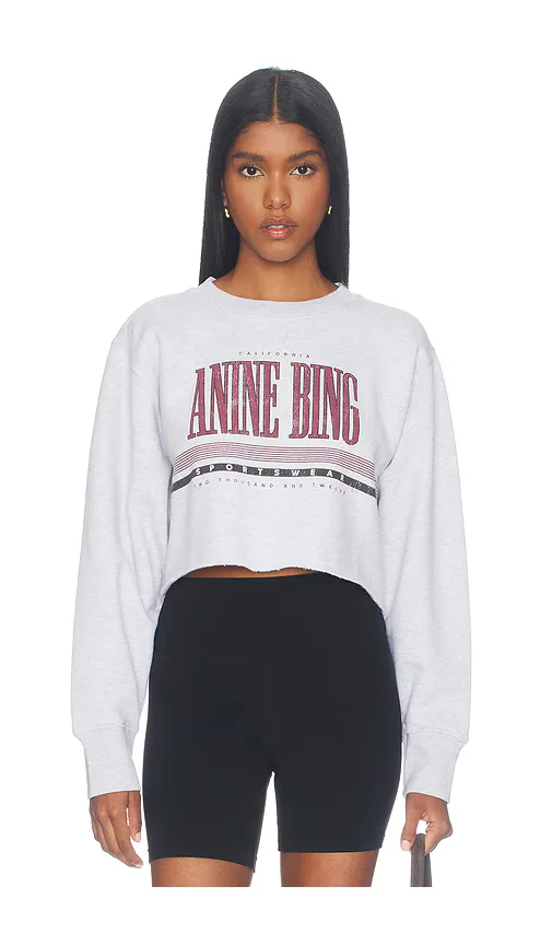 Sporty Cropped Sweatshirt by ANINE BING