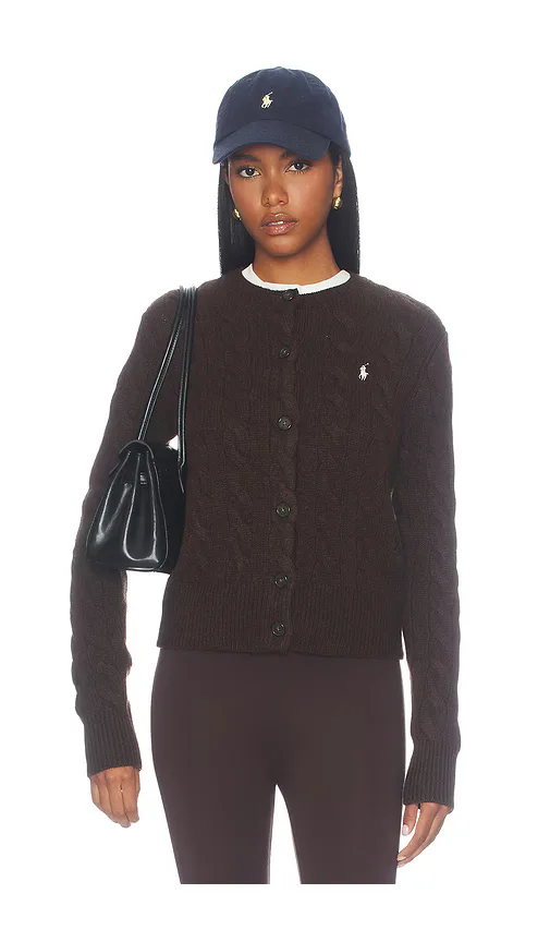 Crew Neck Cardigan Sweater by Polo Ralph Lauren