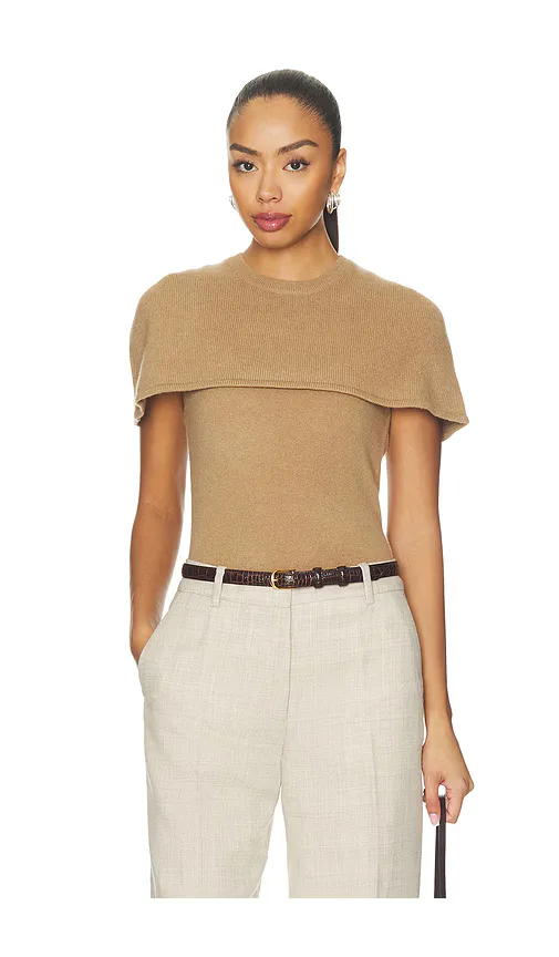 Yuki Short Sleeve Cape Top by Simkhai