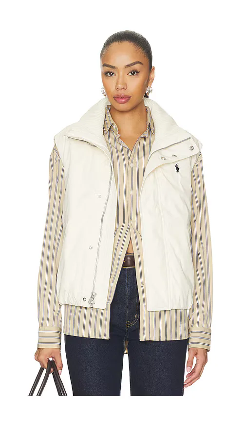 Nylon Cotton Puffer Vest by Polo Ralph Lauren