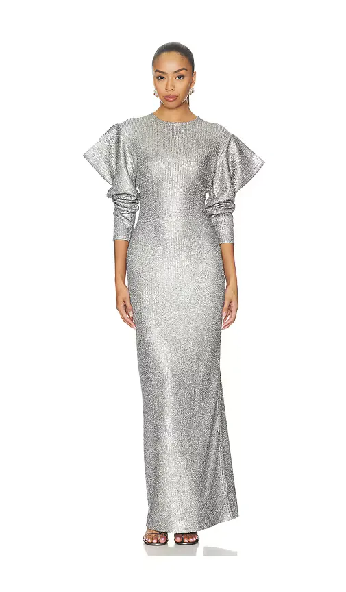 Wing Sleeve Gown by Norma Kamali