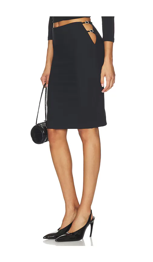Cut Out Rhinestone Skirt by Rotate