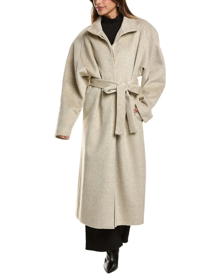 Raglan Wool-Blend Maxi Coat