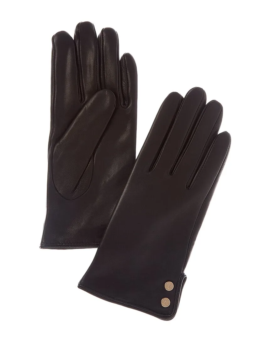 Cashmere-Lined Leather Gloves