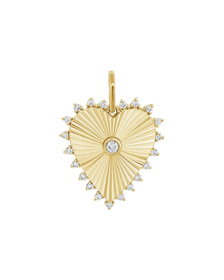 14K 0.15 ct. tw. Diamond Charm Pendant by Sabrina Designs