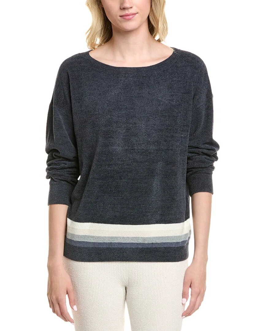 Cozychic Ultra Lite Multi Stripe Pullover by Barefoot Dreams
