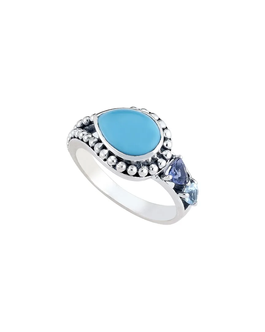 Silver 1.98 ct. tw. Gemstone Ring by Samuel B
