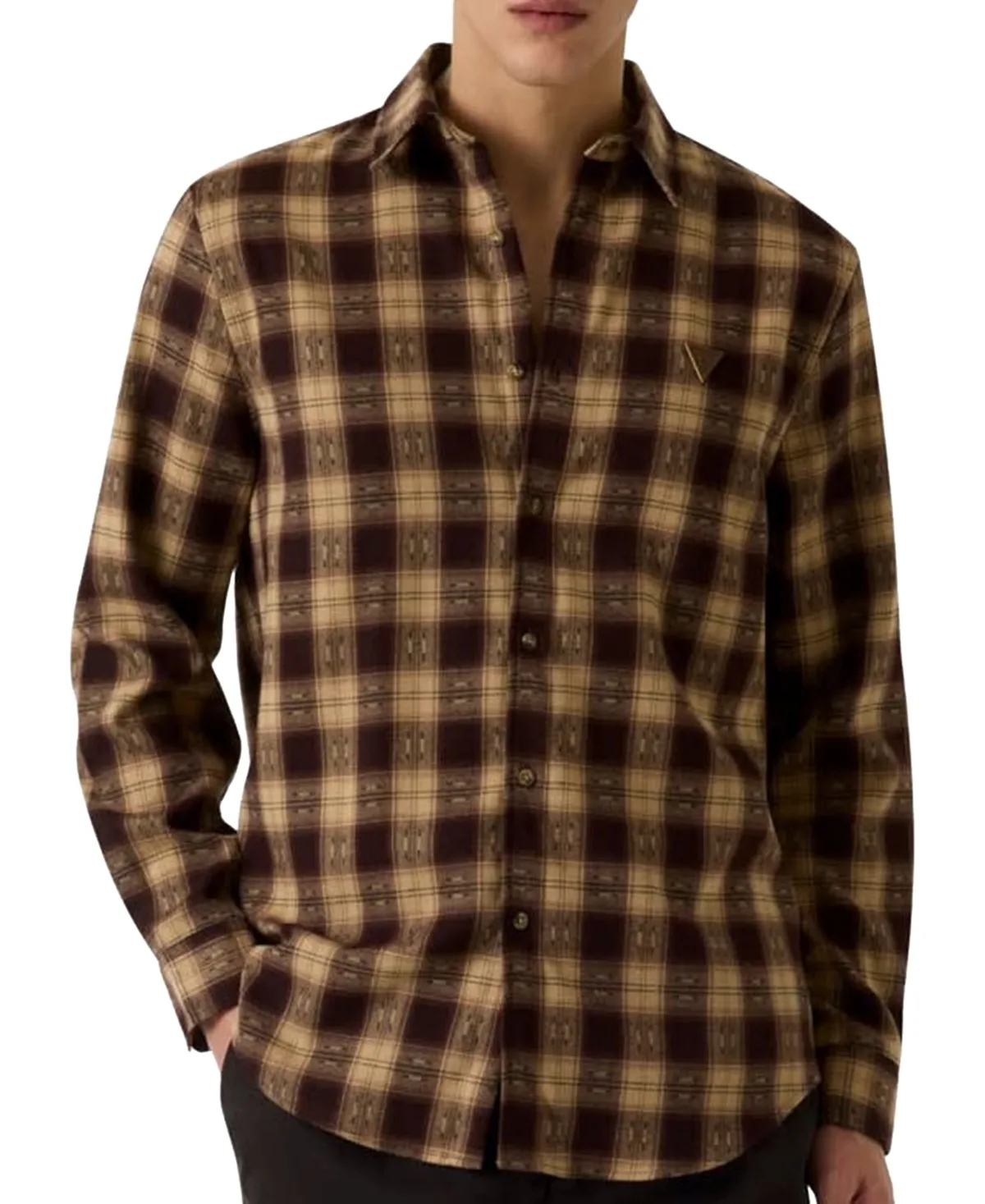 Check Flannel Slim-Fit Shirt by GUESS